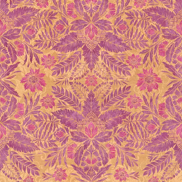 Tischdecke Golden Pink Florals Damask