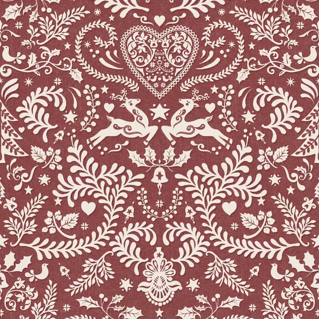 Tischdecke Folk Christmas Rentieren I