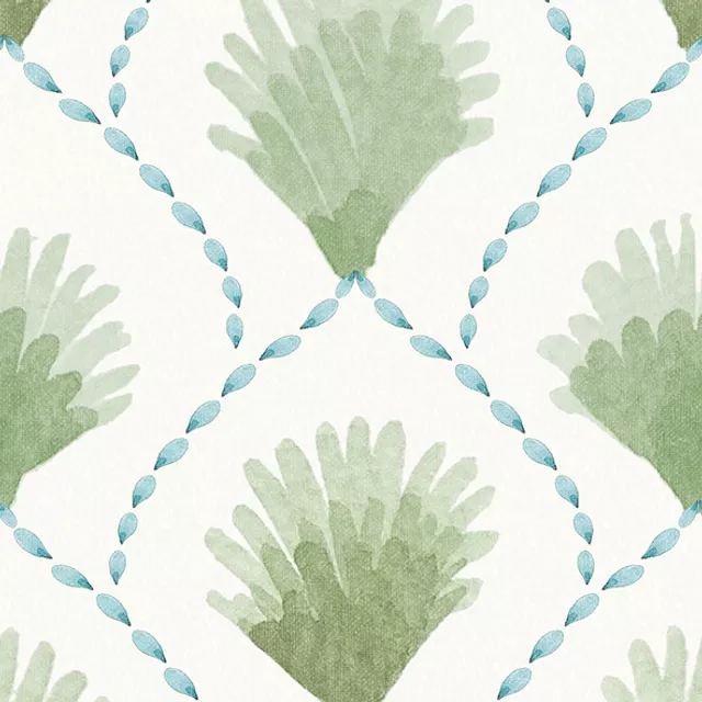 Vintage Scallops Aquarell 2