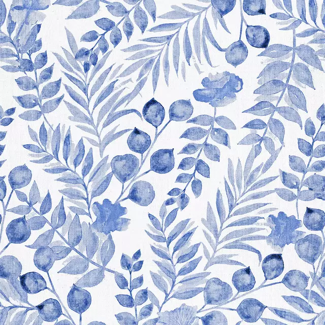 Geschirrtücher Blaue Aquarell Blumen