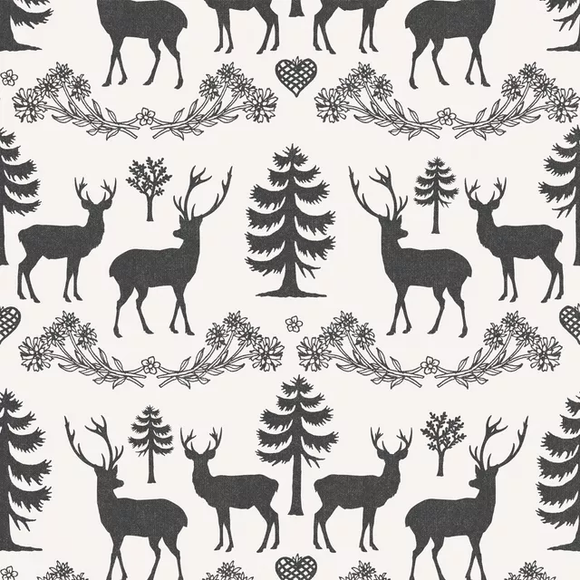 Dekovorhang Nordic Woodland deer II