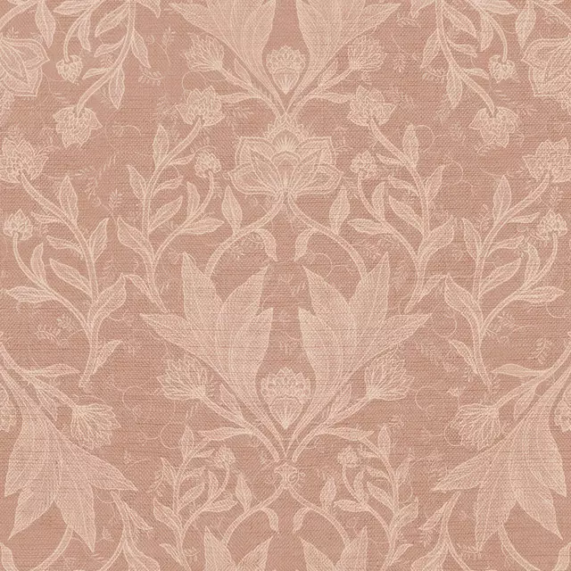 Kissen Floral Damask Terracotta