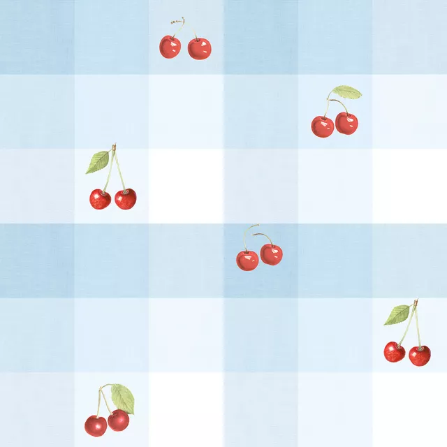 Tischdecke Vintage Cherry Gingham III