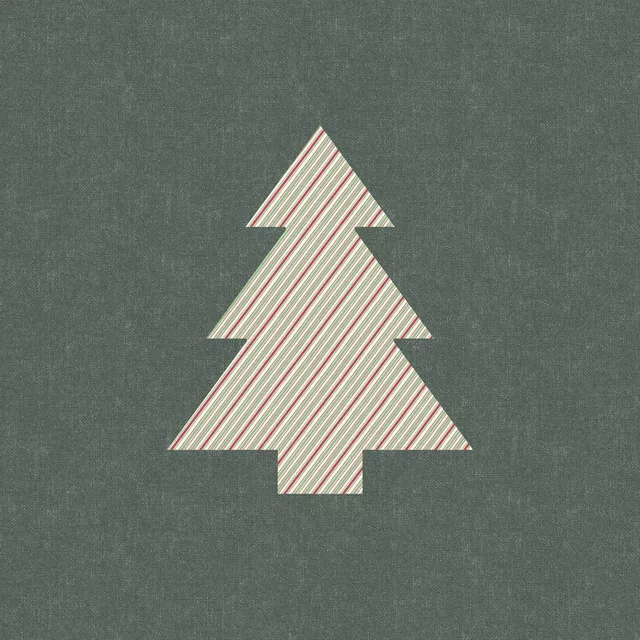 Striped Christmas tree I