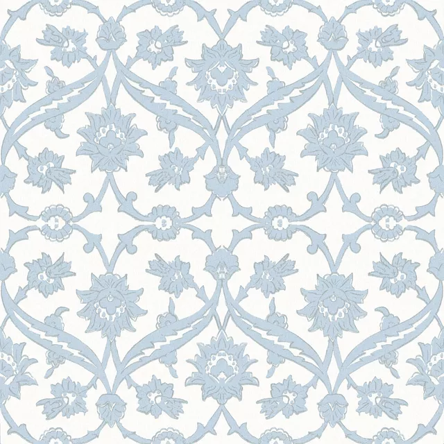 Tischläufer Baroque floral damask blue