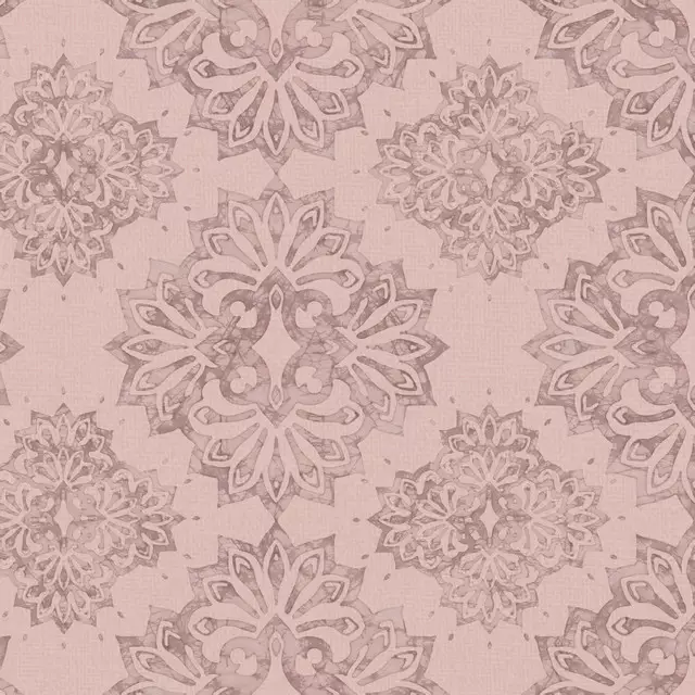 Kissen Vintage floral damask altrosa