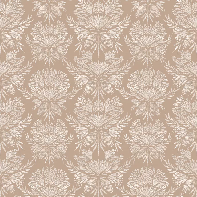 Vintage Florals Damask Beige