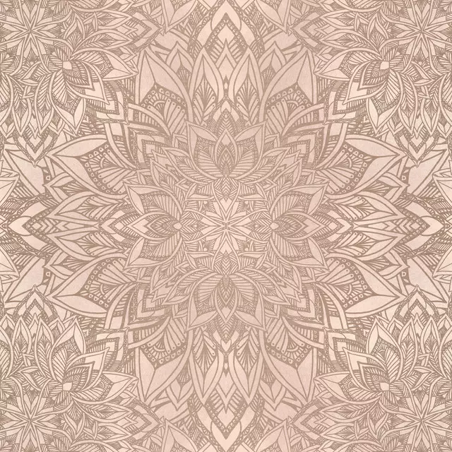 Dekovorhang Blush Art Deco Mandala