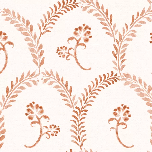 Scallop Floral Aquarell Peach