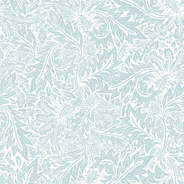 Kissen Morris blue leaves
