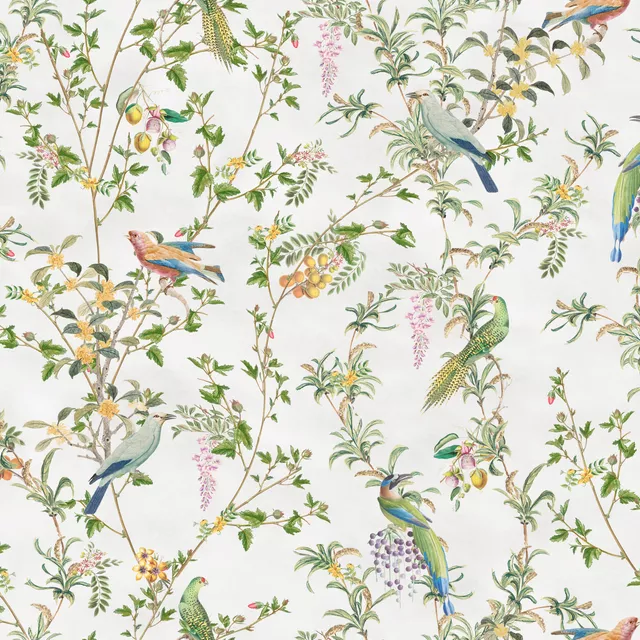 Kissen Chinoiserie vintage birds III