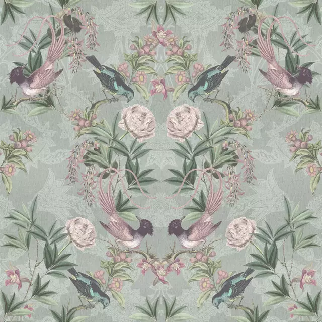 Shabby Vögel und Rosen II