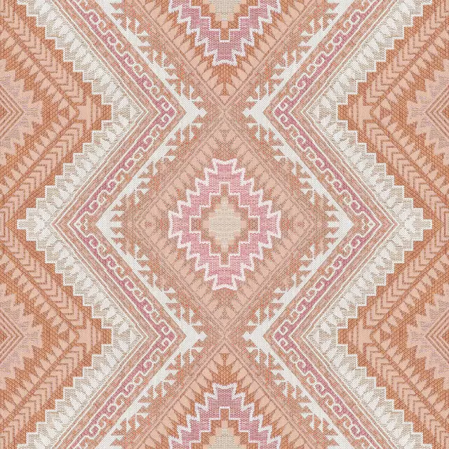 Tischläufer Boho chevron terracotta coral