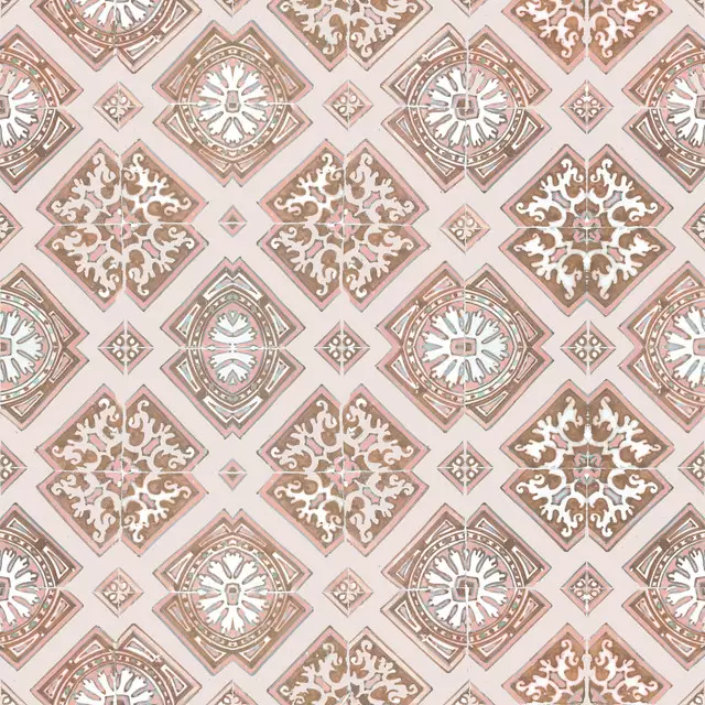 Kissen Ibiza Boho Azulejo Terracotta