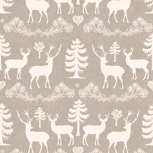Winter deer and woodlands IV