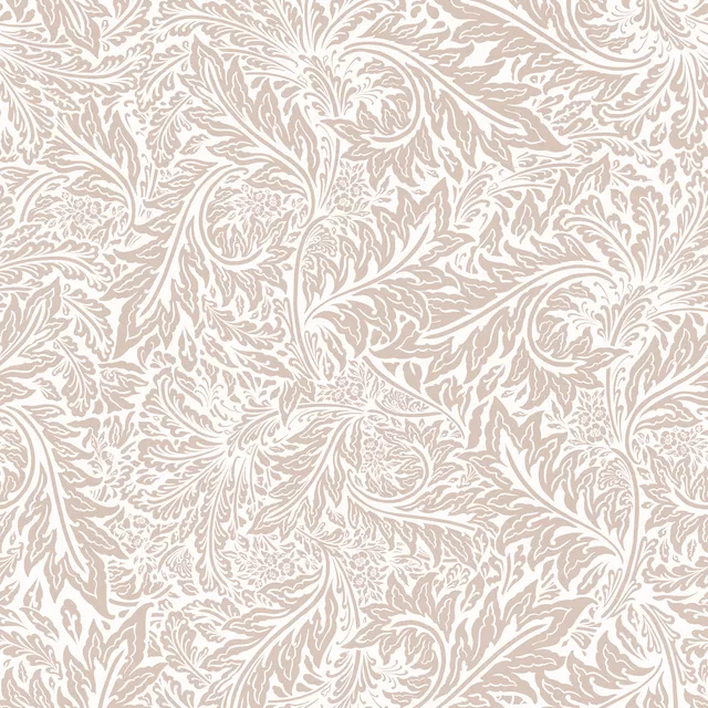 Kissen Morris beige Blattern