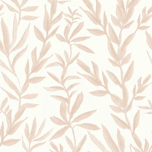 Kissen Cottage Blätter Beige