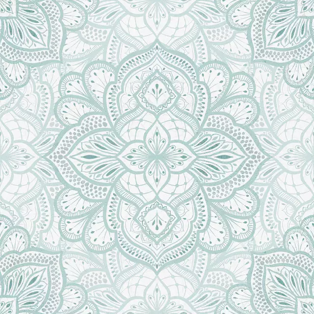 Bankauflage Mediterrane Boho Aquarellblum