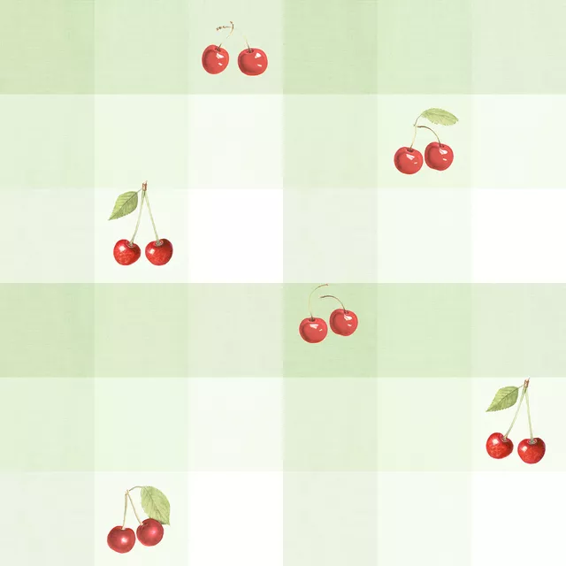 Vintage Cherry Gingham I