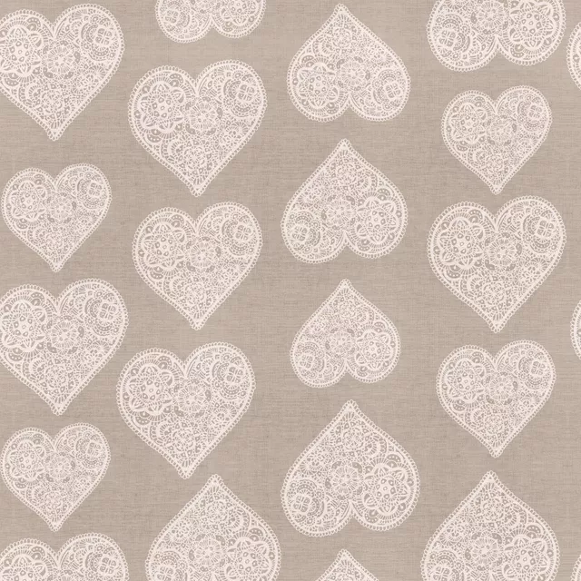 Tischläufer Boho hearts beige