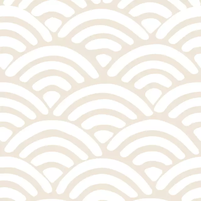 Kissen Japanese Waves beige