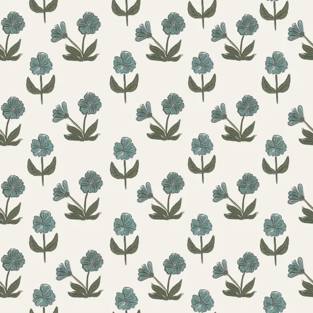 Bettwäsche Blue Flower Woodprint