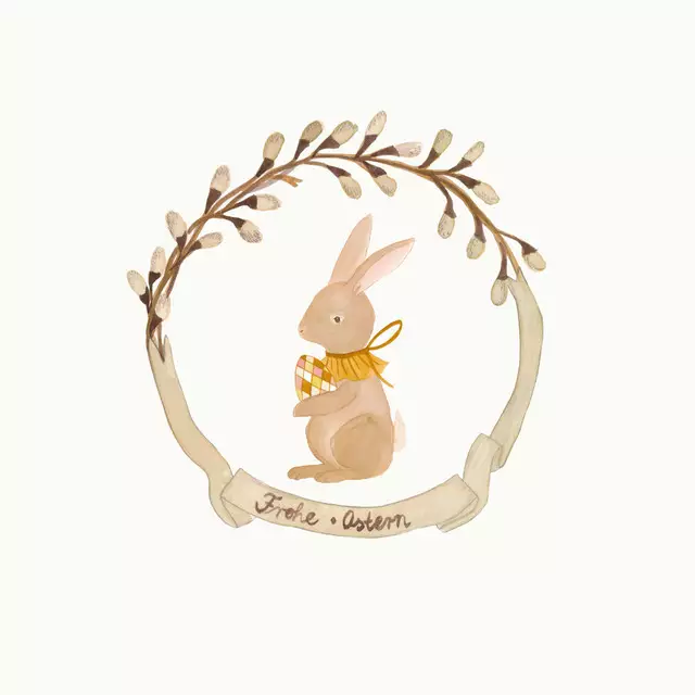 Kissen Frohe Ostern Osterhase