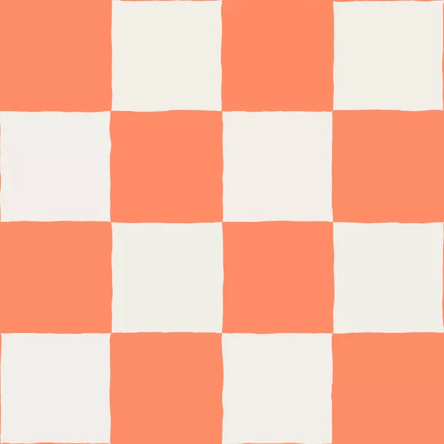 Kissen Checks Orange