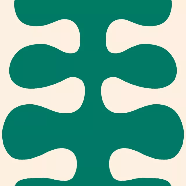 Retro Waves Green