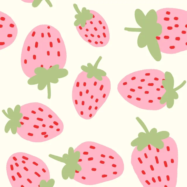 Kissen Erdbeeren rosa