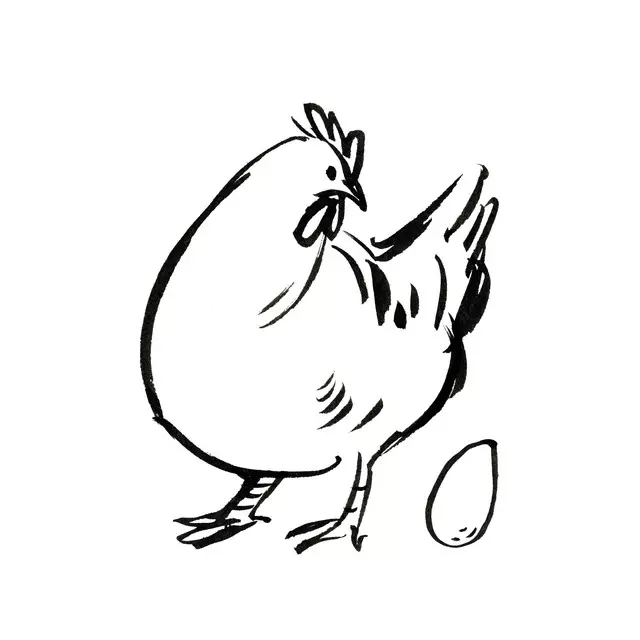 Servietten Huhn Trude weiß