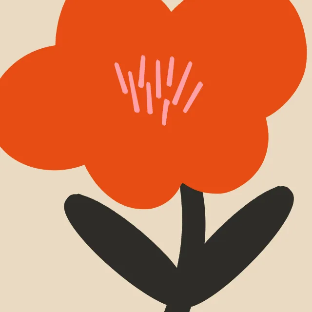Kissen Abstract Flower 2