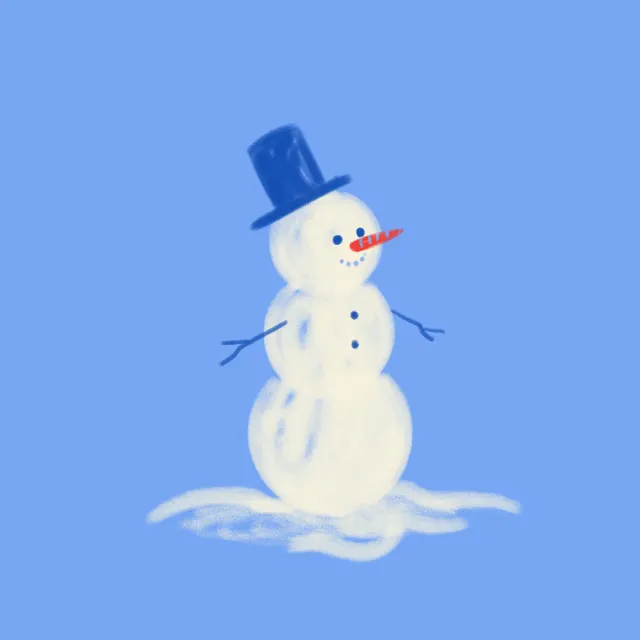 Kissen Schneemann