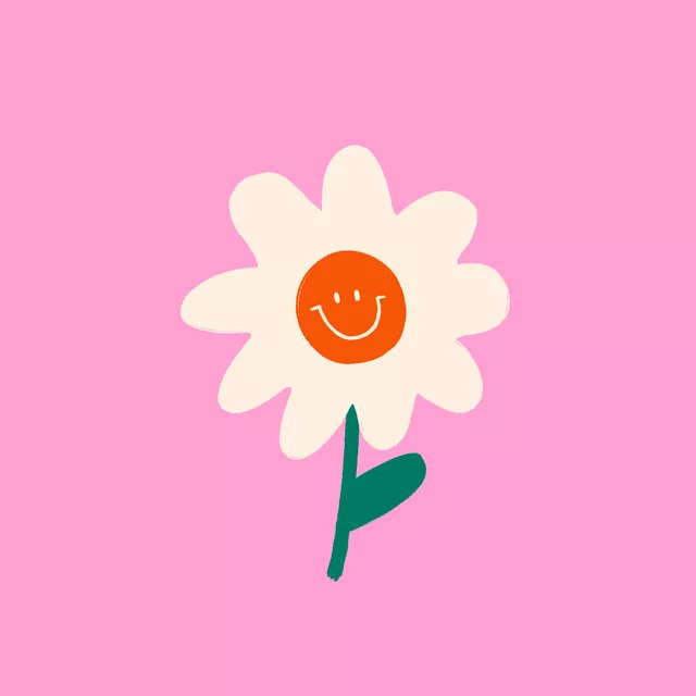 Geschirrtücher Happy Smile Flower Pink