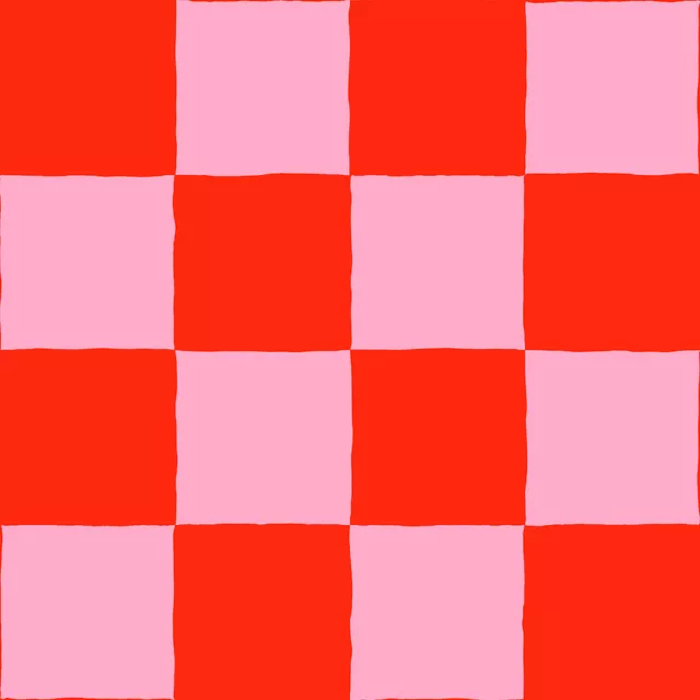 Kissen Checks Pink Red