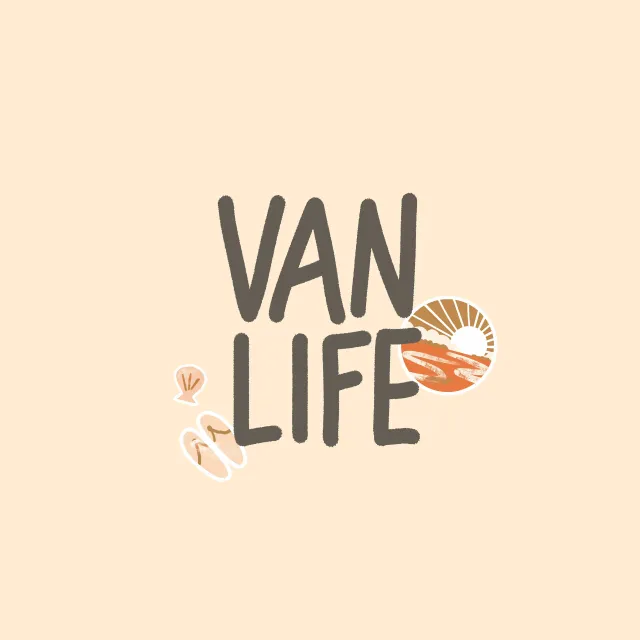 Tischset Van Life Beige