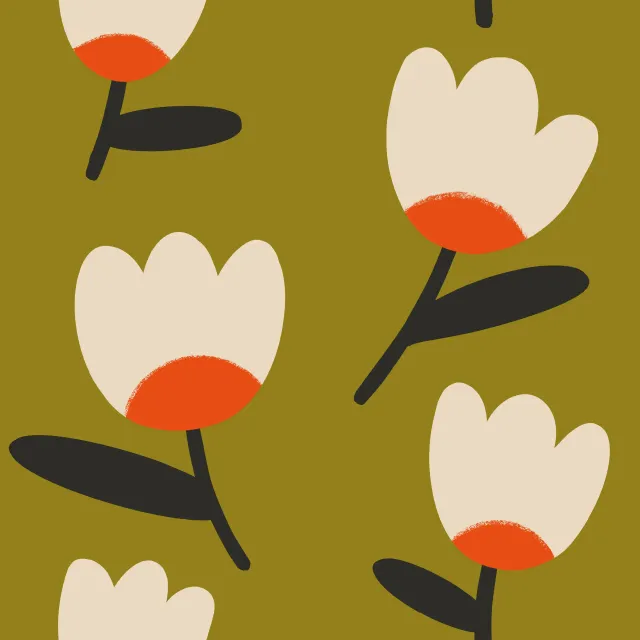 Dekovorhang Floral