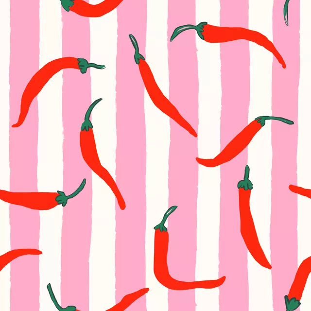 Servietten Chili Stripes