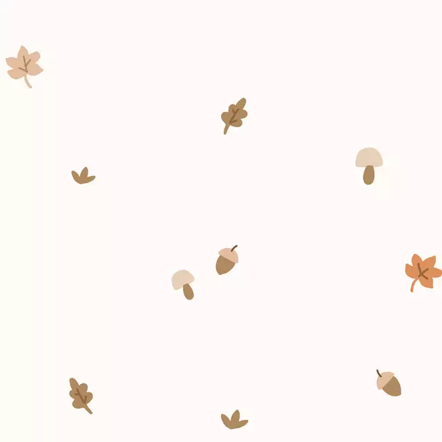 Servietten Herbstblätter und Pilze
