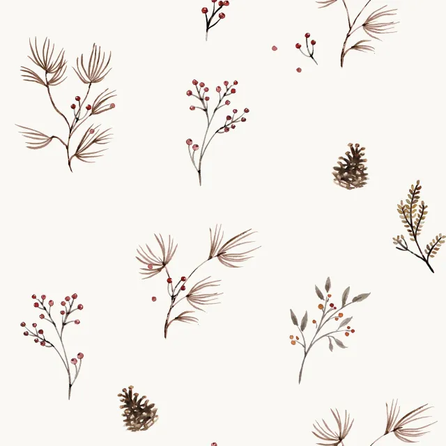Dekovorhang Winterflora