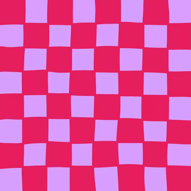 Tischdecke Karo Liebe rot flieder