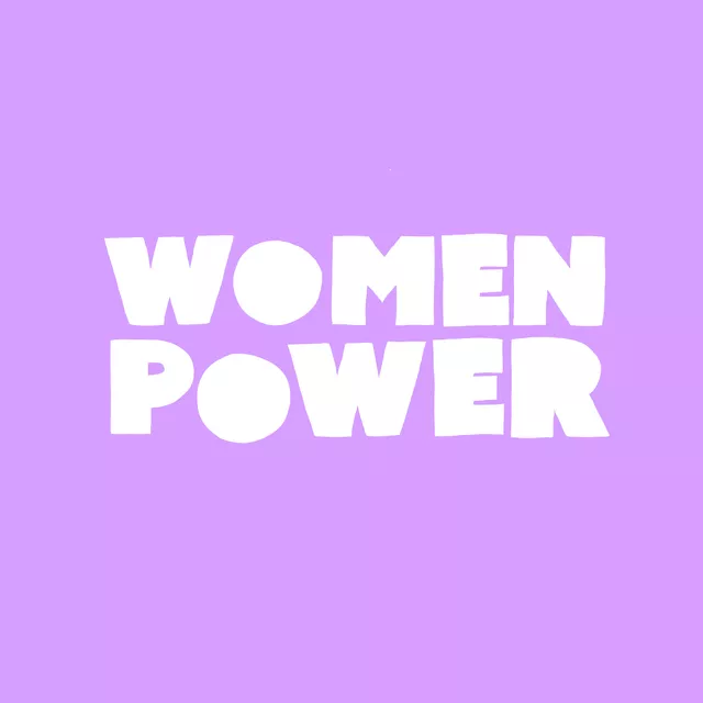 Sitzkissen Womenpower flieder