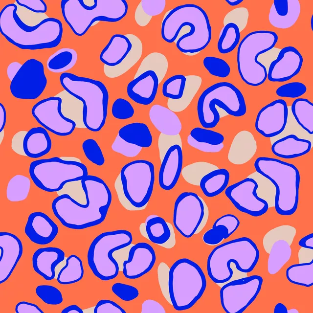 Bettwäsche Leo orange blau