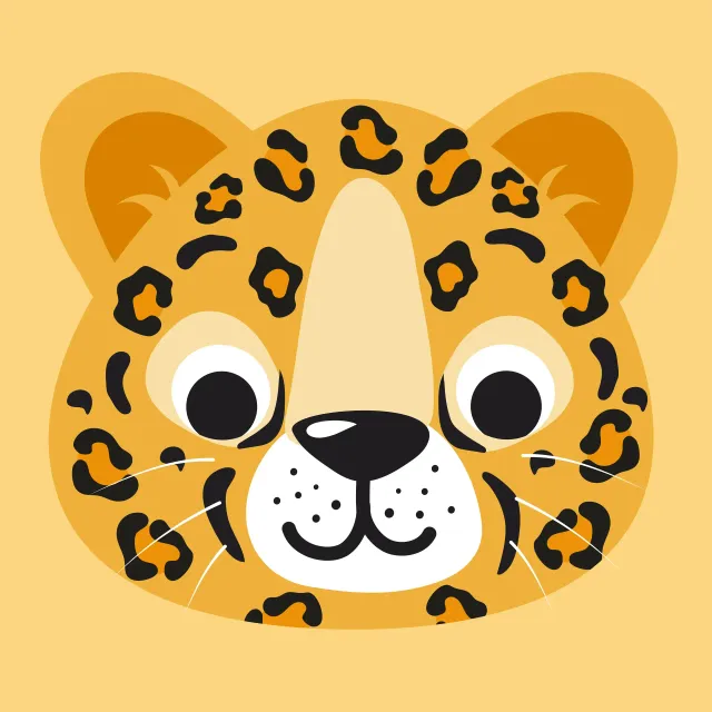 Servietten Leopard Gepard Katze Kissen
