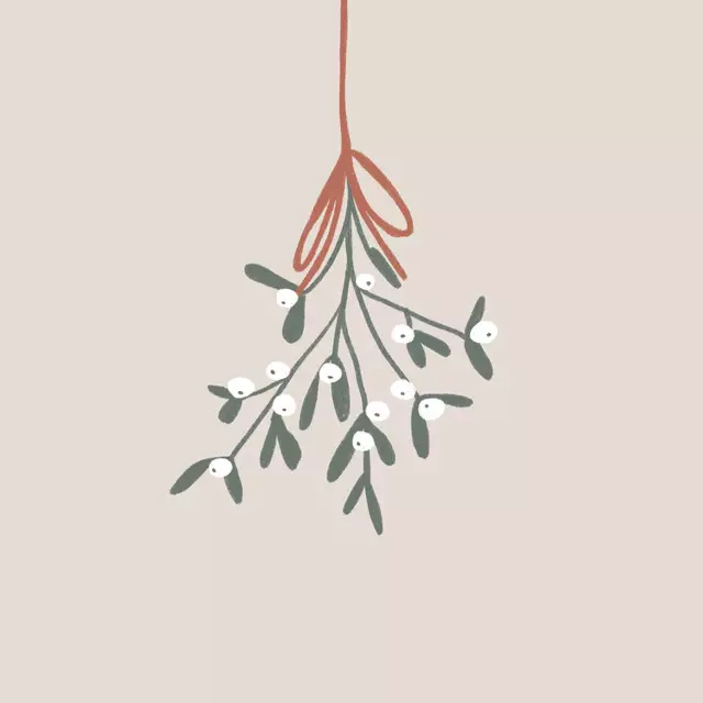 Servietten Cozy Christmas Mistelzweig