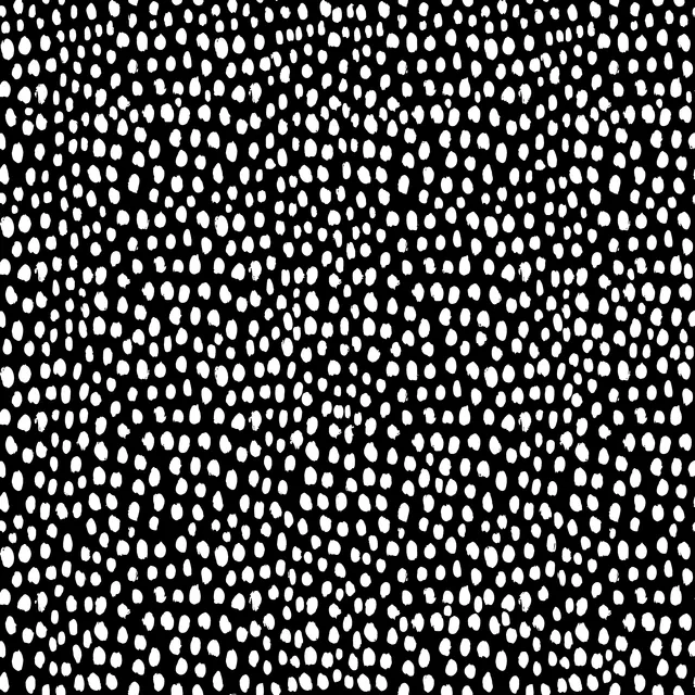 Bettwäsche Dots White Black