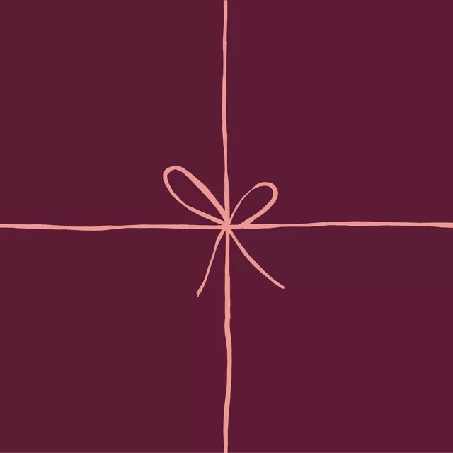 Tischläufer Geschenk Burgund