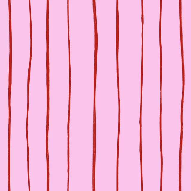 Bettwäsche Ciao Streifen Rot Pink