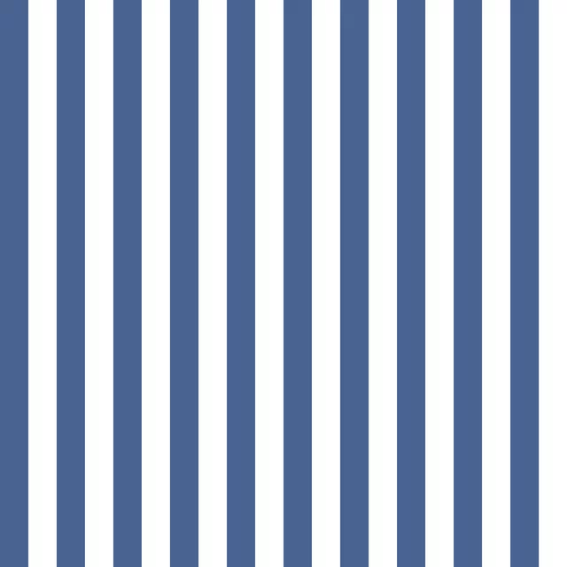 Kissen Retroblau Streifen