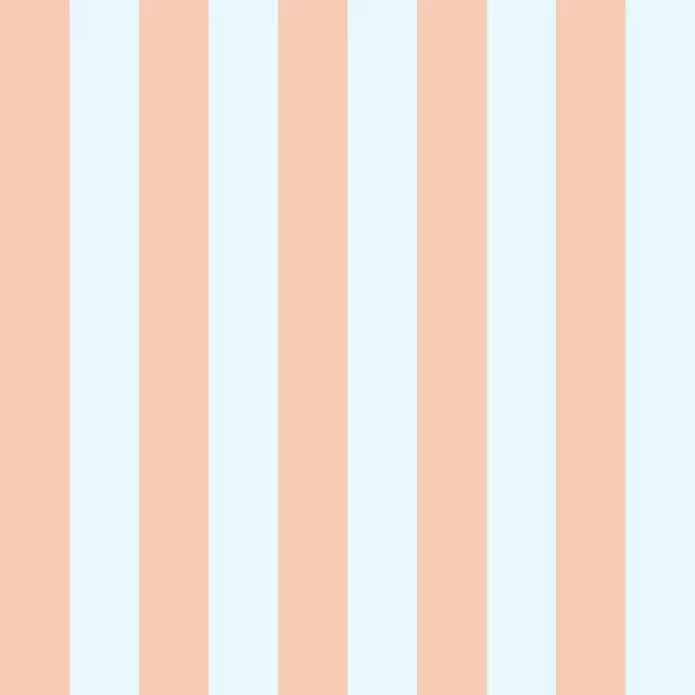 Kissen Apricot Hellblau Streifen Big